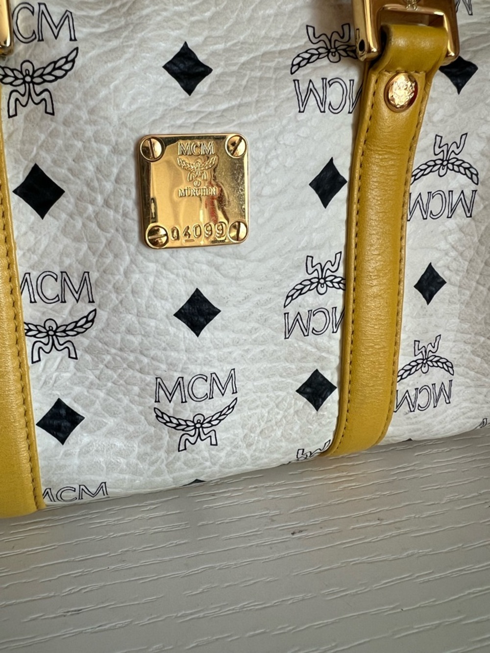MCM Visetos Boston Nano Bag - Picture 2 of 8